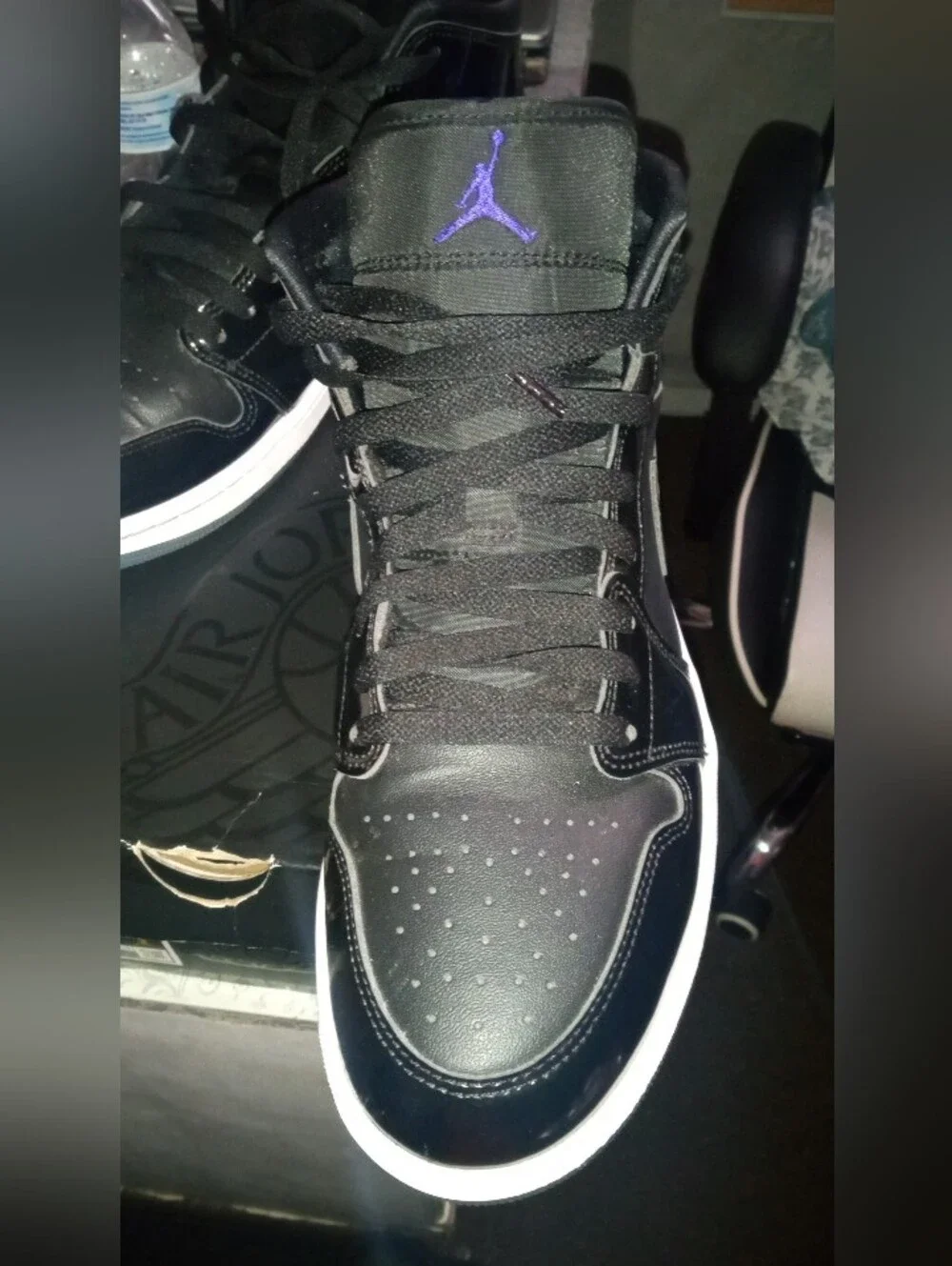 Jordan Men's Black & Dark Concord White